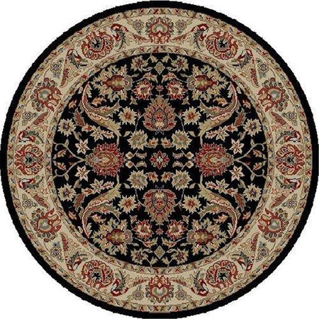 CONCORD GLOBAL 5 ft. 3 in. Ankara Sultanabad - Round, Black 62030
